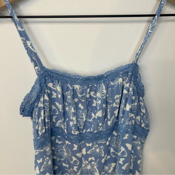 Lot of 2 Girls Art Class Dresses, Size L (10/12), Blue Butterflies, Black Plaid - Picture 6 of 8